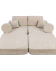 Medium Modular Sofa for Kids - Slimcord Ecru