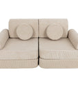 Medium Modular Sofa for Kids in Slimcord Ecru