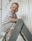 Wooden Pikler Climbing Ladder - Gray
