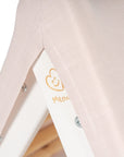 White Ladder House With a Pink Cover