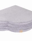 Play Mat for Kids - Cloud Shaped Light Grey Velvet