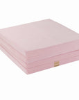 Square Light Pink Velvet Play Mat for Kids