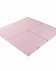 Square Light Pink Velvet Play Mat for Kids