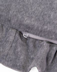 Round Play Mat With a Frill - Grey Velvet