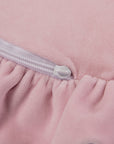 Round Play Mat With a Frill - Pink Velvet