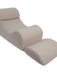 Wave Lounger Light Grey Bearly
