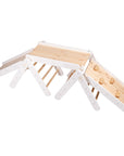 Climbing Triangle with Slide and Frame in White