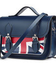 Union Jack Midi Satchel - Navy