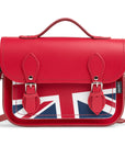 Union Jack Midi Satchel - Pillar Box Red