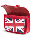 Union Jack Midi Satchel - Pillar Box Red