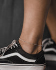 Mini Bubble Silver Anklet