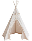 MINICAMP Boho Kids Teepee - Handmade Cotton Play Tent with Tassels for Imaginative Play by Minicamp at brixbailey.com
