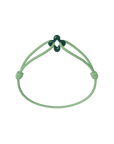 Mini Green Clover Cord Bracelet