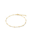 Mini Bubble Anklet - Gold