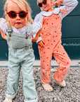 Mint Chunky Cord Dungarees