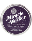 100% Natural Miracle Worker Vegan All-In-One Balm for Face, Hair and Body