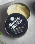 100% Natural Miracle Worker Vegan All-In-One Balm for Face, Hair and Body