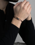Carbon Regent Cord Bracelet