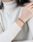Mini Silver Soho Diamond Cord Bracelet