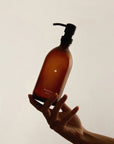 Minimal Amber Glass Soap Dispenser
