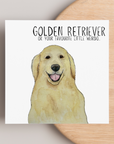 Golden Moments: Adorable Golden Retriever Greeting Card for Every Occasion!