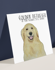 Golden Moments: Adorable Golden Retriever Greeting Card for Every Occasion!