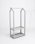 House Shaped Clothes Rack with Storage
