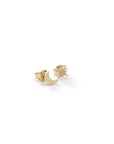 Moon and Star Stud Earrings