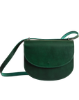 Leather Handbag Moon Pack Moss