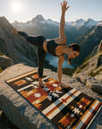 Howling Rock Yoga Mat – 6 mm Extra Thick, Double-Sided Non-Slip, Eco-Friendly PER with Striped Rock Formation Design | Yune Yoga-1