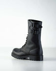 Black Leather Adventure Boots