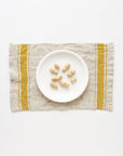 Vintage Striped Linen Placemat