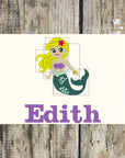 Mermaid Personalised Towels