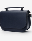 Aura Handmade Leather Bag - Navy Blue