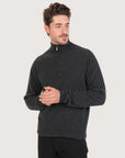 Men’s Possum Merino & Silk Half-Zip Jumper