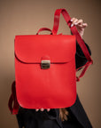 Vintage Leather Saddle Bag with Laptop Sleeve