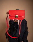 Vintage Leather Saddle Bag - Functional & Stylish Accessory