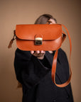Zelma Kraft Classic Cut Saddle Bag – Vintage Style & Modern Utility by Zelma Kraft at brixbailey.com