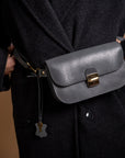 Vintage Leather Saddle Bag - Natural Cattle Hide