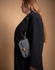 Vintage Leather Saddle Bag - Natural Cattle Hide