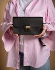 Vintage Leather Saddle Bag - Compact, Durable, Handcrafted