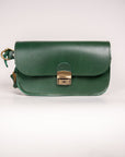 Leather Saddle Bag with Adjustable Strap Handcrafted