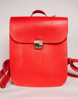Vintage Leather Saddle Bag with Laptop Sleeve - Handcrafted