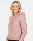 Women’s Possum Merino & Silk Cropped Hoodie