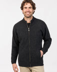 Men’s Possum Merino Felted Zip Jacket with Pockets