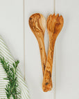 Olive Wood Salad Server Set