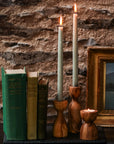 Olive Wood Candlestick Holder - Medium