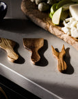 Olive Wood Mini Cheese Tools - Set of 3