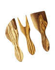Olive Wood Mini Cheese Tools - Set of 3