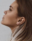 Silver Radius Earrings for a Stylish Finish